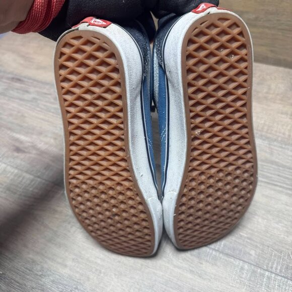 Vans Old Skool Navy/Light Blue Canvas/Suede Sneakers Women's Size 8 - Picture 4 of 7